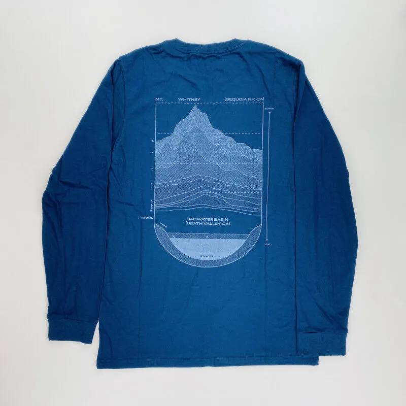 Mountain Hardwear  Sea Level™ Logo Man LS T-Shirt - T-shirt di seconda mano - Uomo - Blu - S