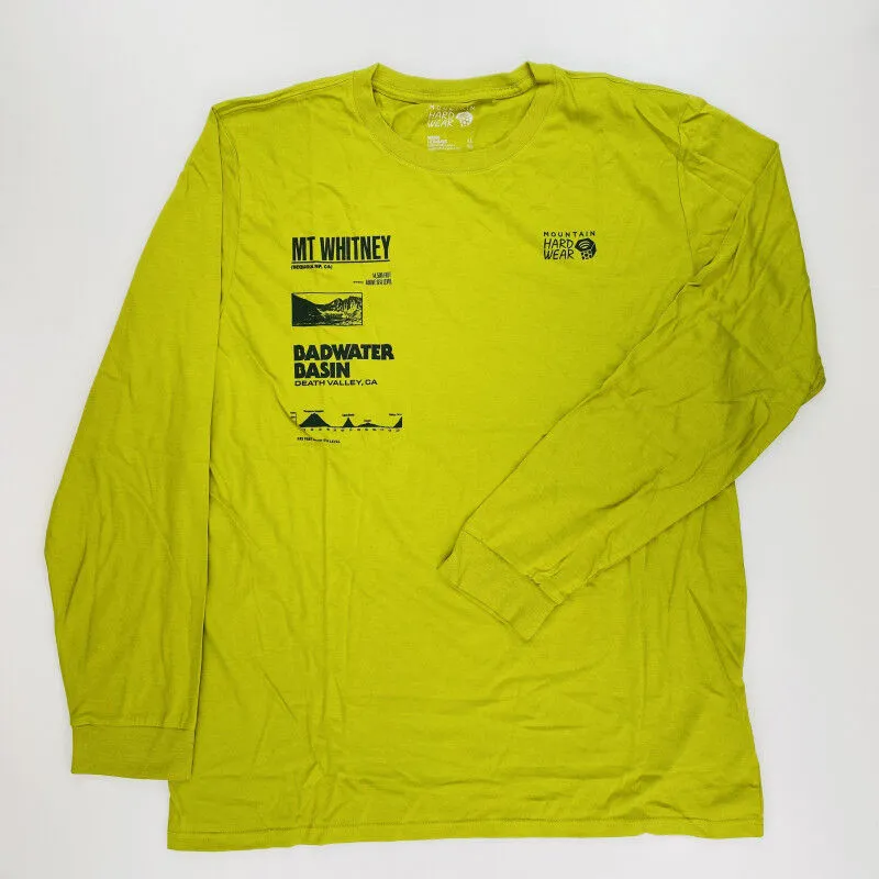 Mountain Hardwear  Sea Level™ Logo Man LS T-Shirt - T-shirt di seconda mano - Uomo - Verde - XL