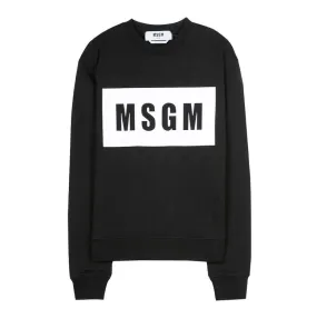 MSGM  |Crew Neck Street Style Long Sleeves Cotton Logo Designers