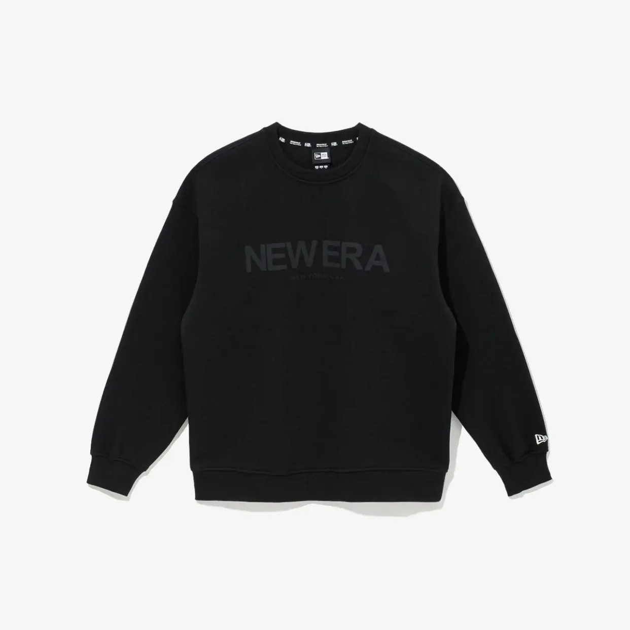 New Era  |Unisex Street Style Long Sleeves Plain Cotton