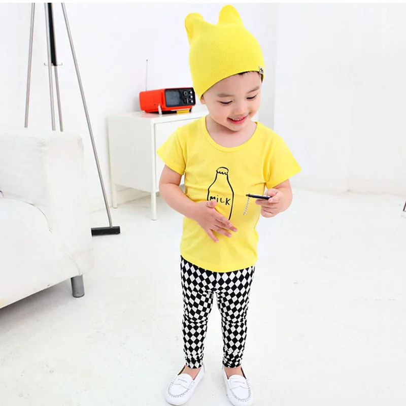 New Stylish Toddler Kids Baby Boy Tops Short Sleeve T-Shirts Comfort Pullovers 2-7Y SM6