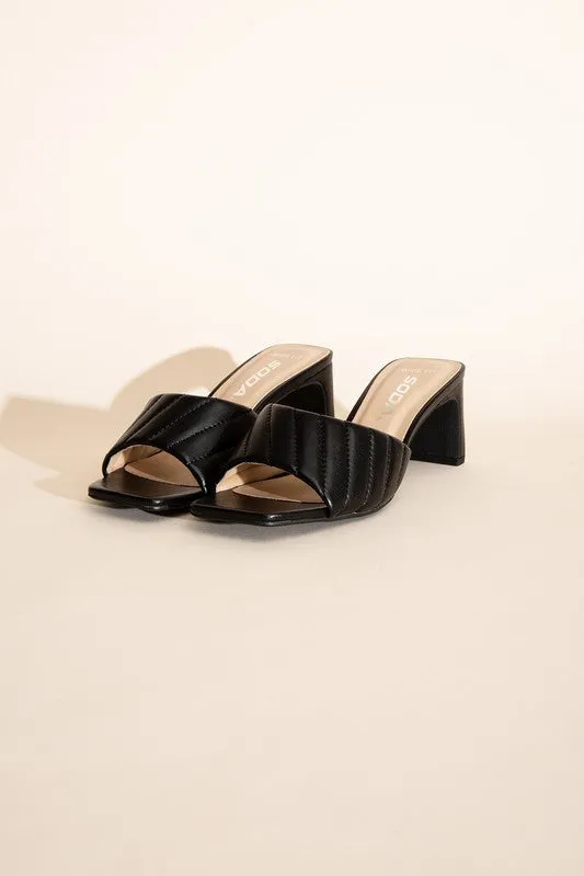 NINA SLIDE MULE HEELS