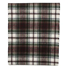 Norse Projects - Moon Checked Lambswool Scarf - Burgundy