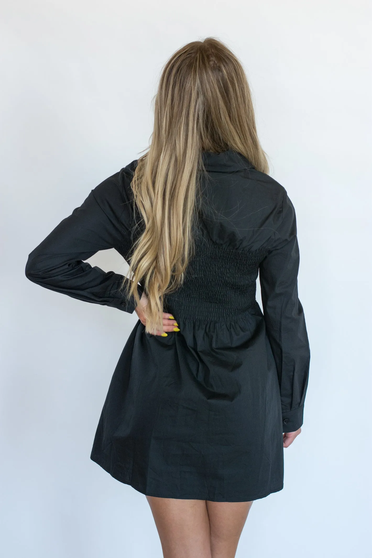 Nothing is Better Black Long Sleeve Dress