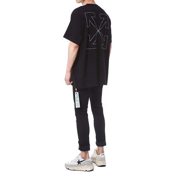 Off-White  |Pullovers Unisex Street Style Plain Cotton Short Sleeves