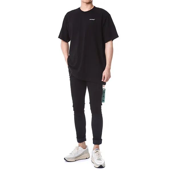 Off-White  |Pullovers Unisex Street Style Plain Cotton Short Sleeves