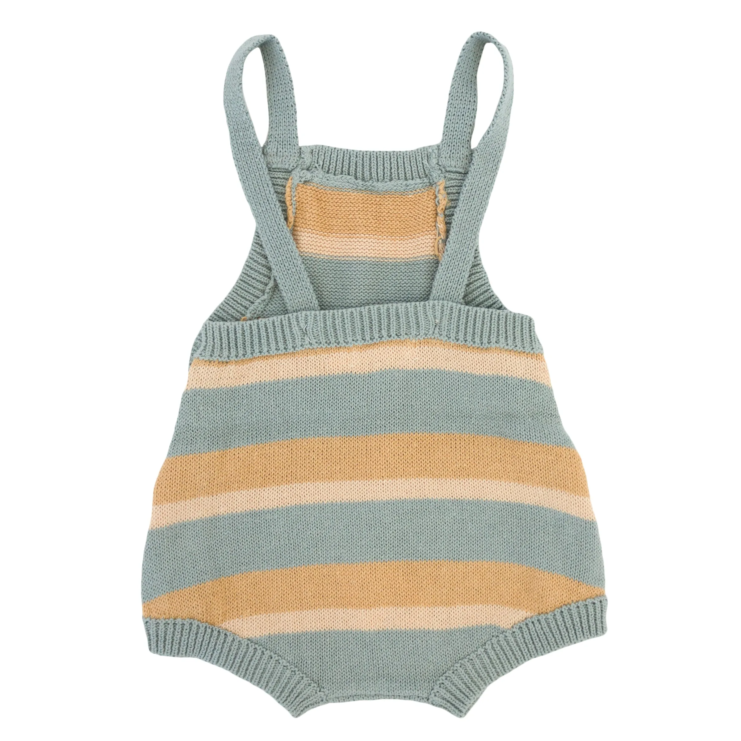 oh baby! Country Club Knitted Bubble - Dusty Blue Stripe