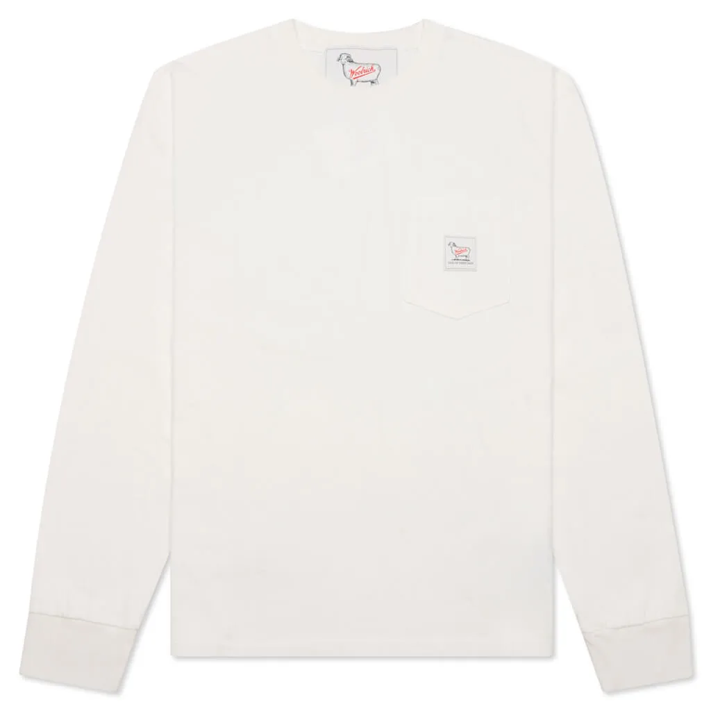 One Of These Days x Woolrich L/S Pocket Tee - Bone