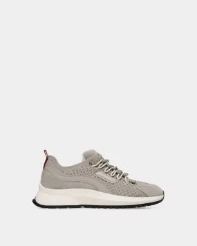 Outline Sneaker In Grey Knit Fabric 