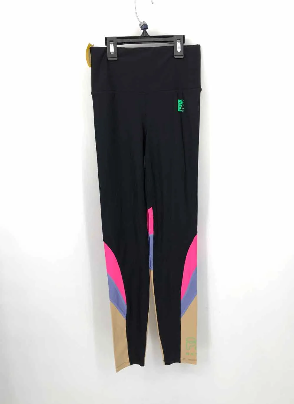 PE NATION Black Pink Multi Legging Size SMALL (S) Activewear Bottoms