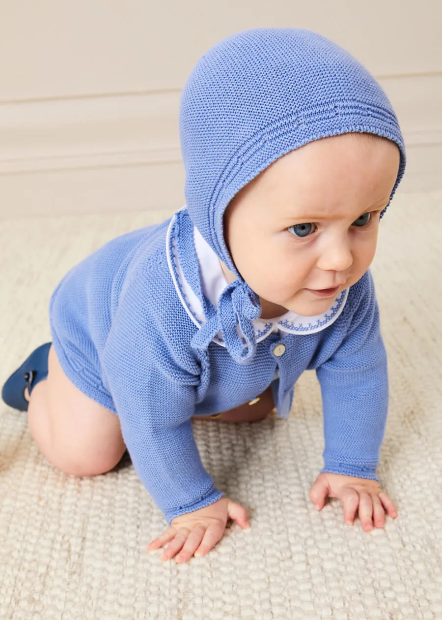 Plain Cardigan in Blue (6mths-6yrs)