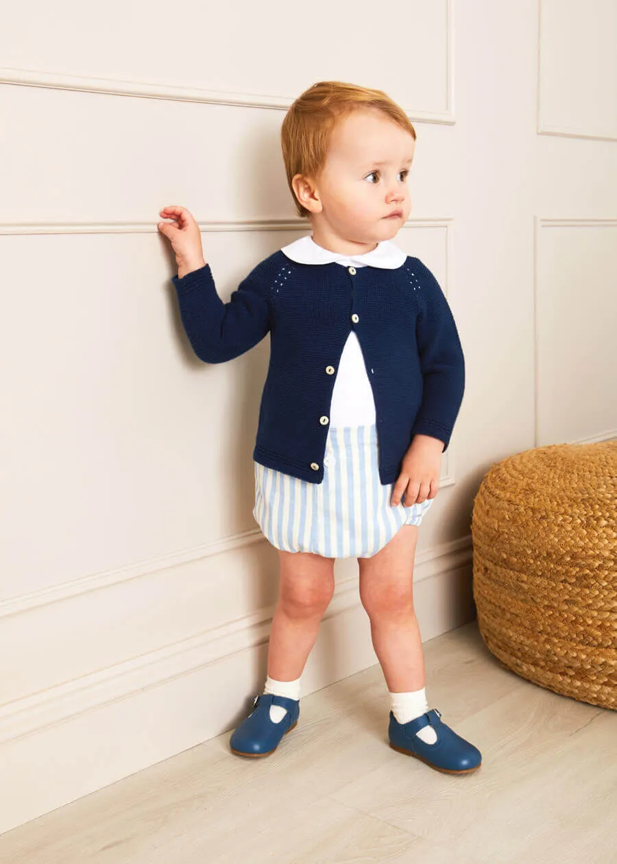 Plain Cardigan in Navy (6mths-10yrs)