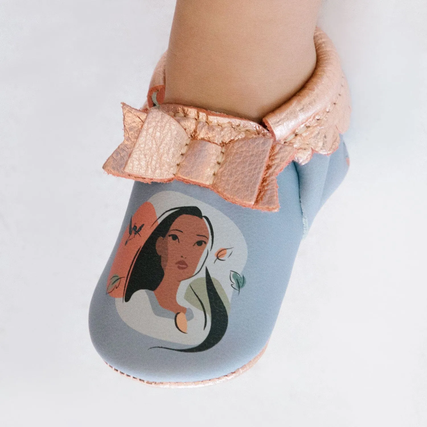 Pocahontas Bow Baby Shoe