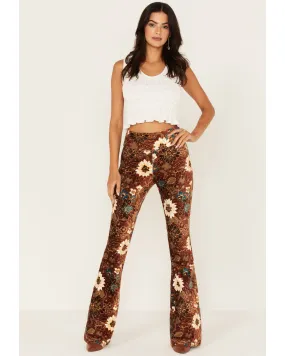 Product Name:  Shyanne Women's Floral Print Corduroy Pants