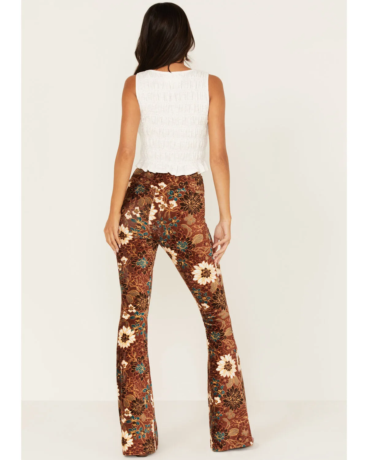 Product Name:  Shyanne Women's Floral Print Corduroy Pants