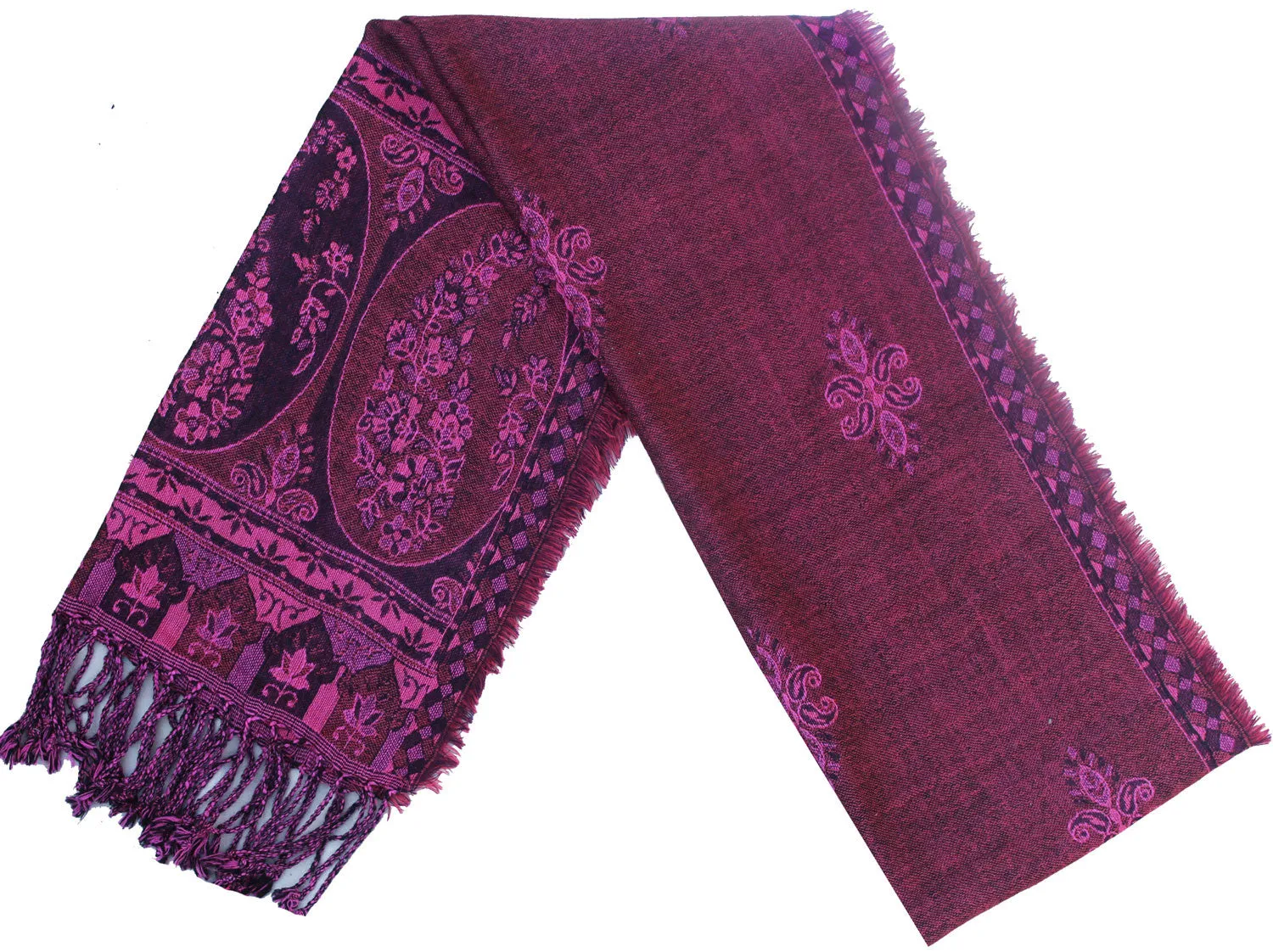 Pure Wool Jamawar Scarf Mens Muffler Indian Clothing