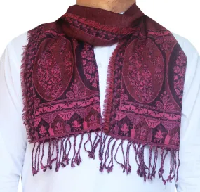 Pure Wool Jamawar Scarf Mens Muffler Indian Clothing