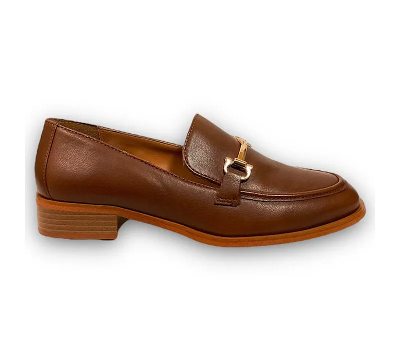 Regarde Le Ciel Tan Leather Loafer