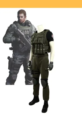 Resident Evil Chris Redfield Cosplay Costume