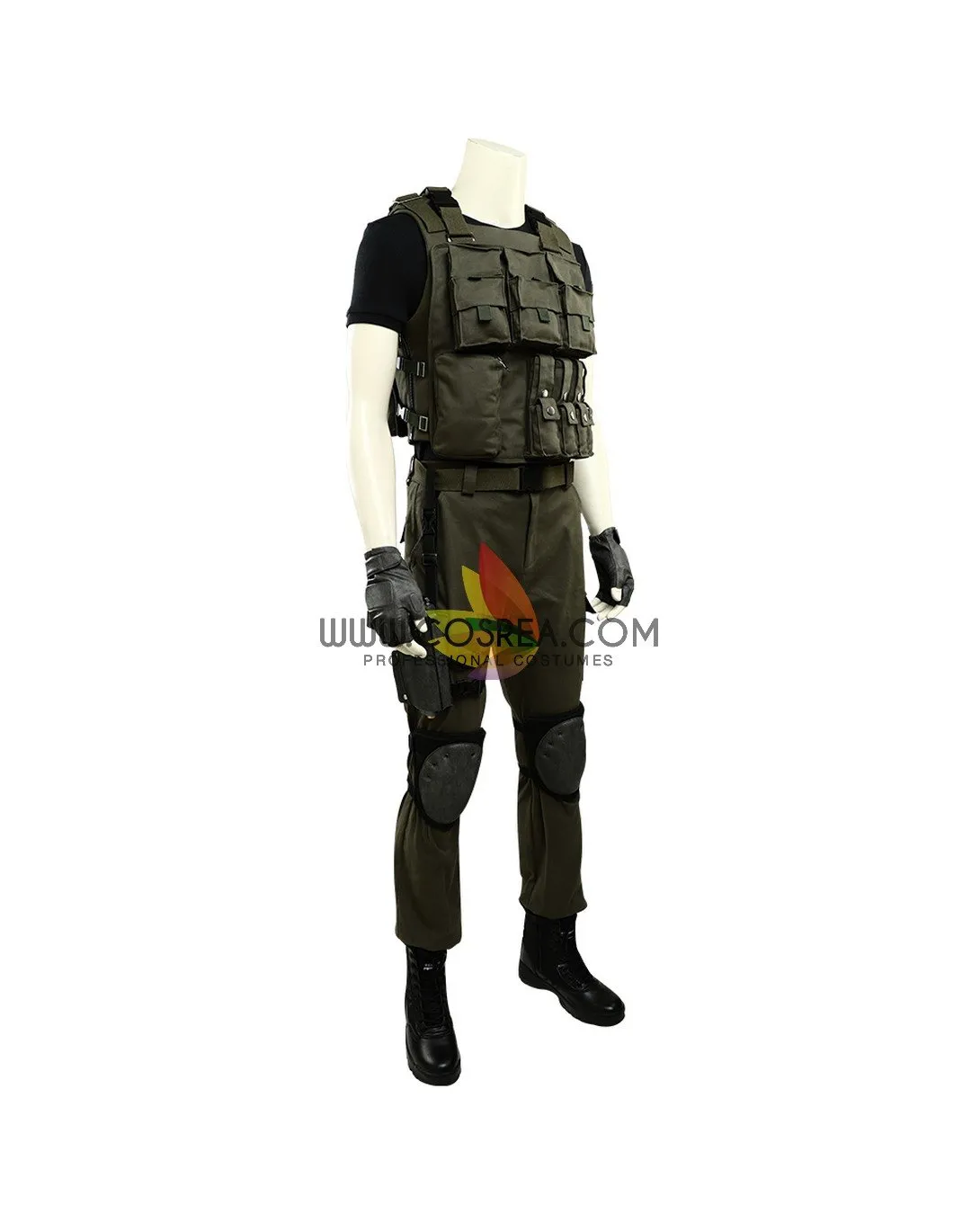 Resident Evil Chris Redfield Cosplay Costume