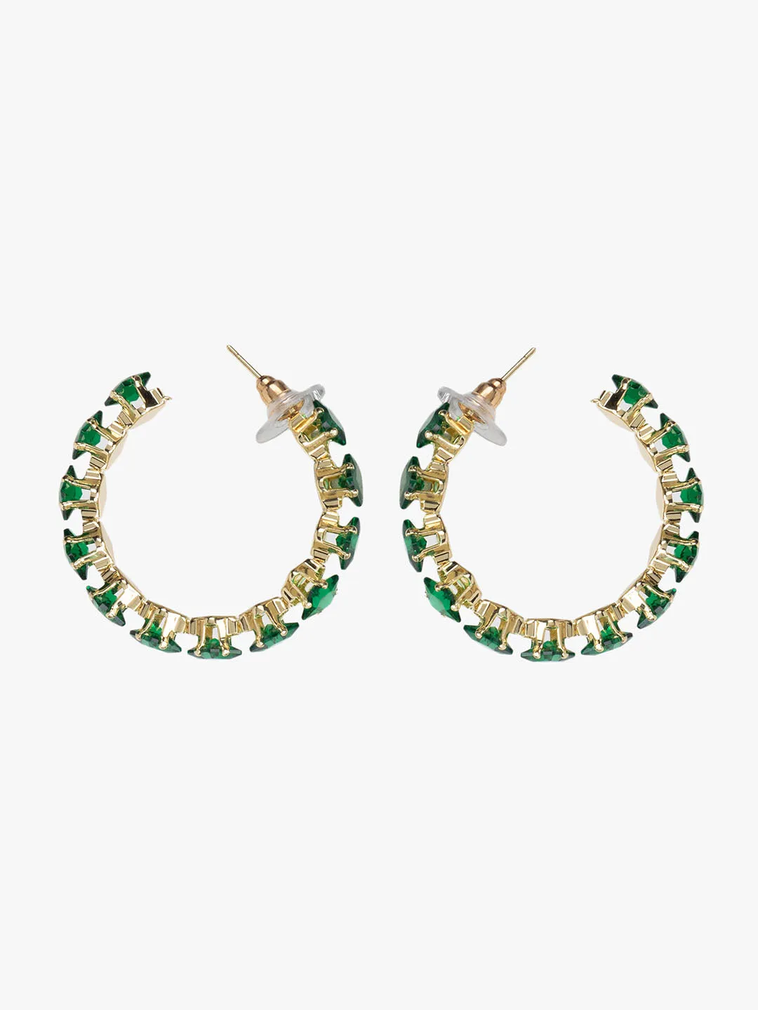 Rhinestone Hoop Earrings