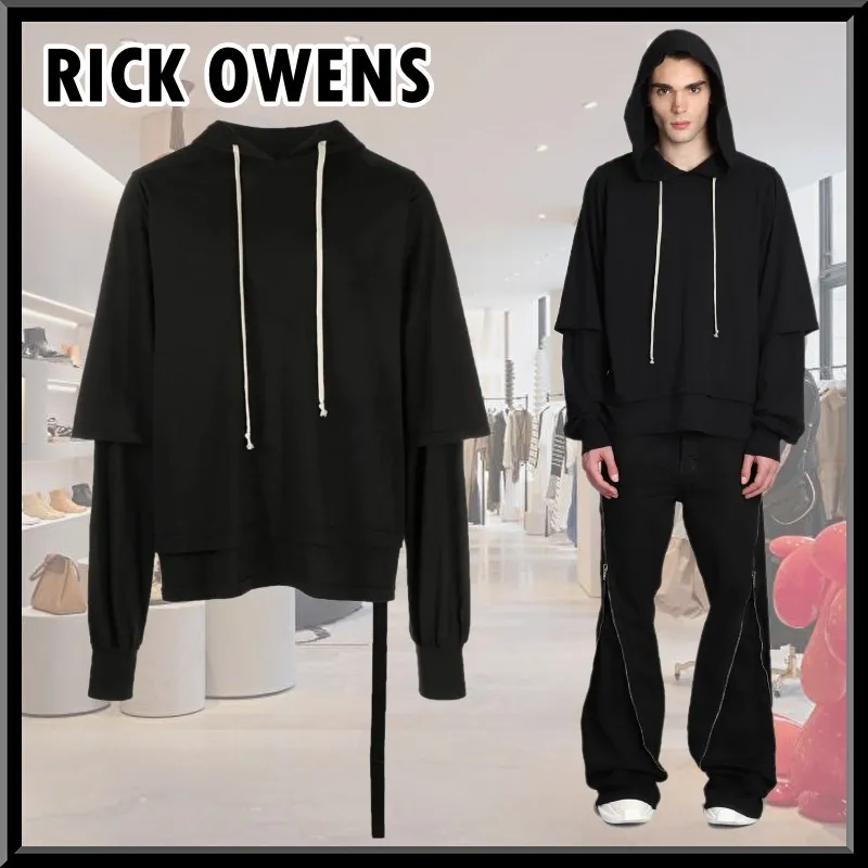 RICK OWENS  |Pullovers Street Style Long Sleeves Plain Cotton Designers