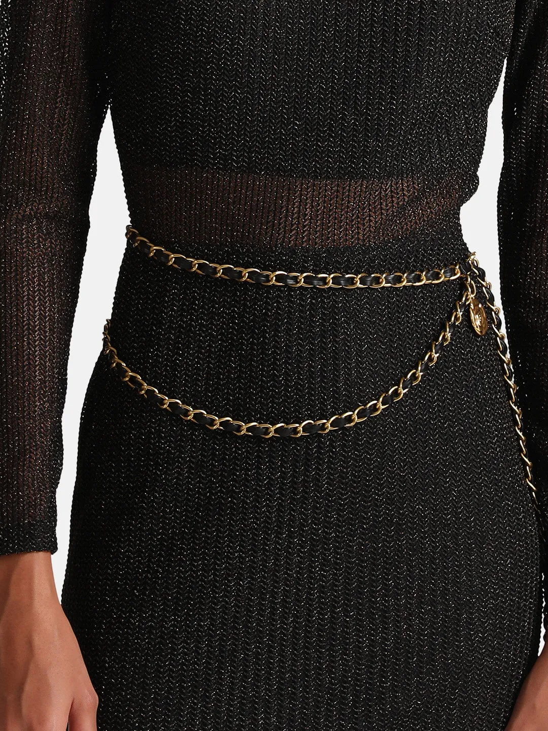 Rose Buckle Chain Belt