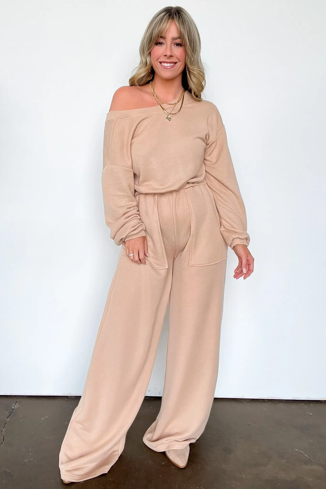 Rowynn Boat Neck Wide Leg Jumpsuit