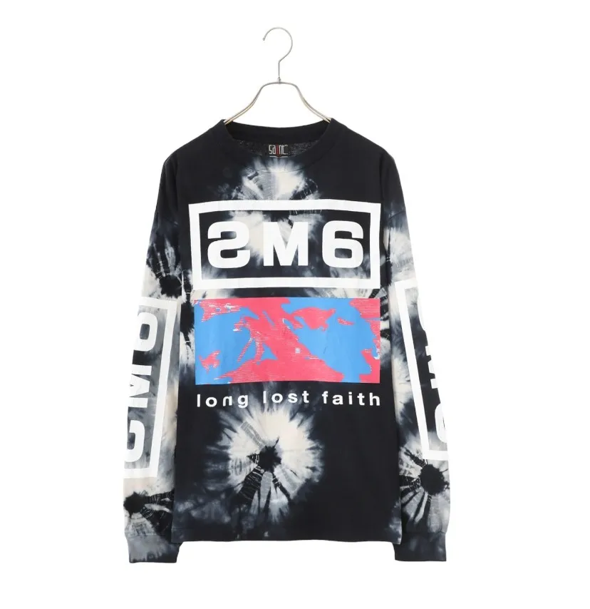 Saint Mxxxxxx  |Unisex Street Style Tie-dye Long Sleeves Cotton