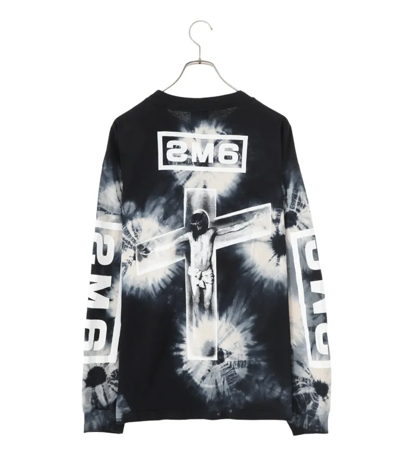 Saint Mxxxxxx  |Unisex Street Style Tie-dye Long Sleeves Cotton