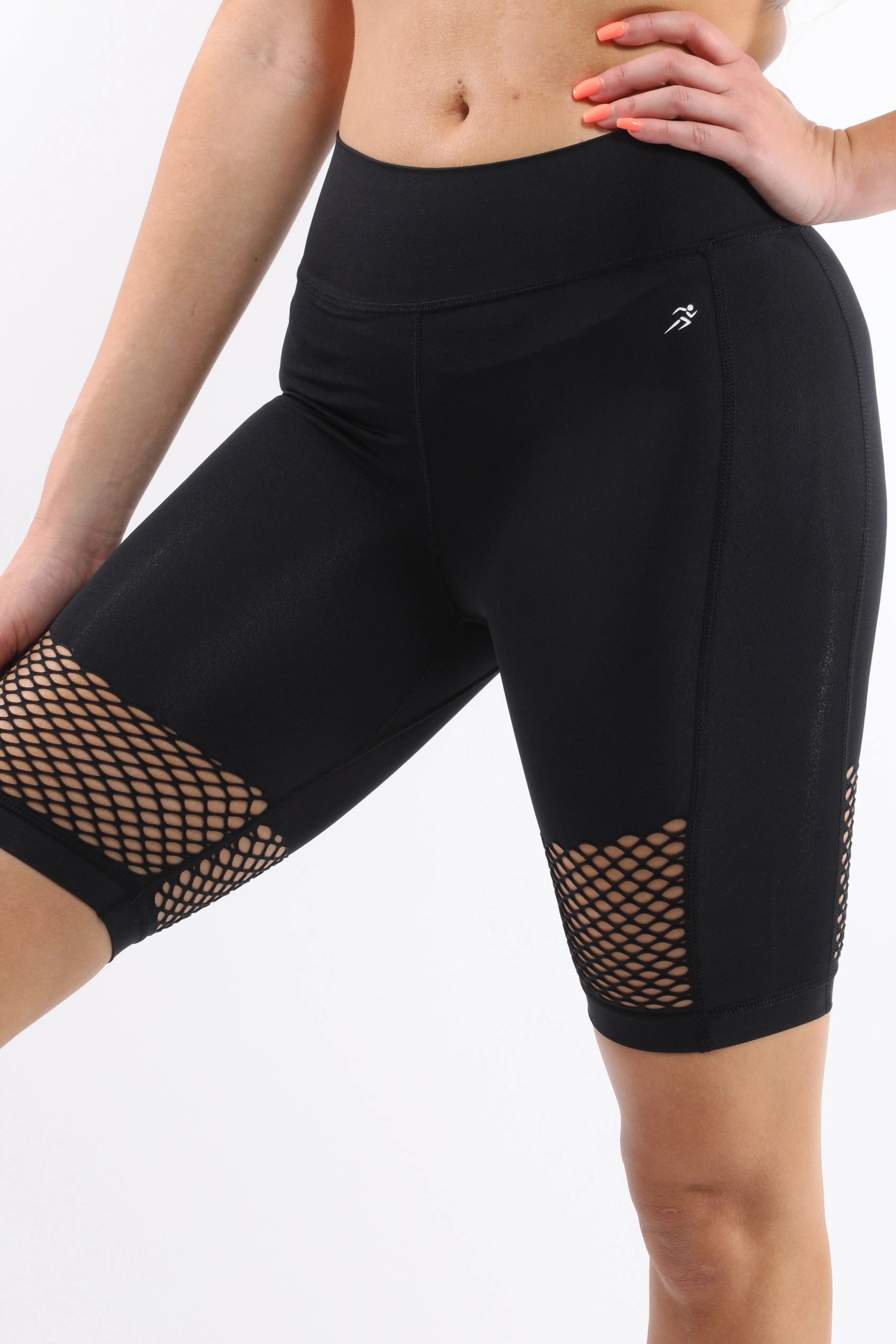 Savoy Active Malibu Seamless Activewear Shorts - Black