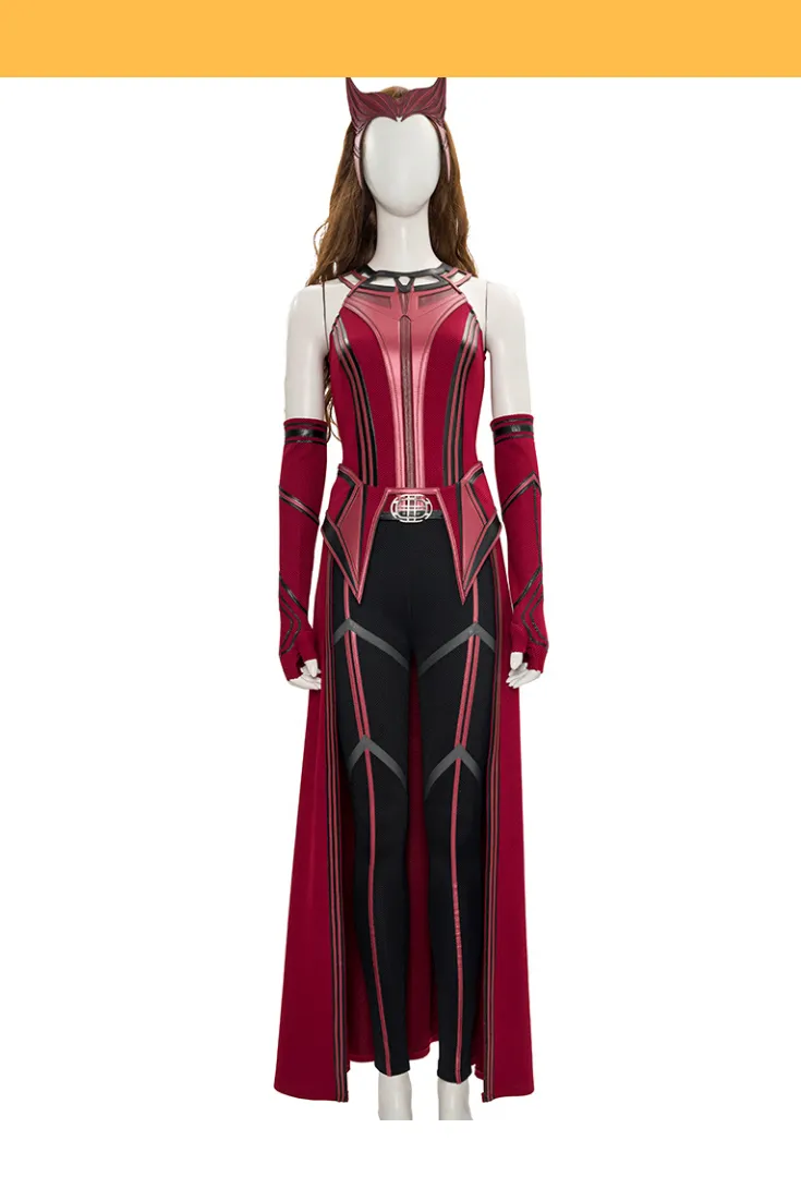 Scarlet Witch Finale Version In Bright Red Wanda And Vision TV Series Cosplay Costume