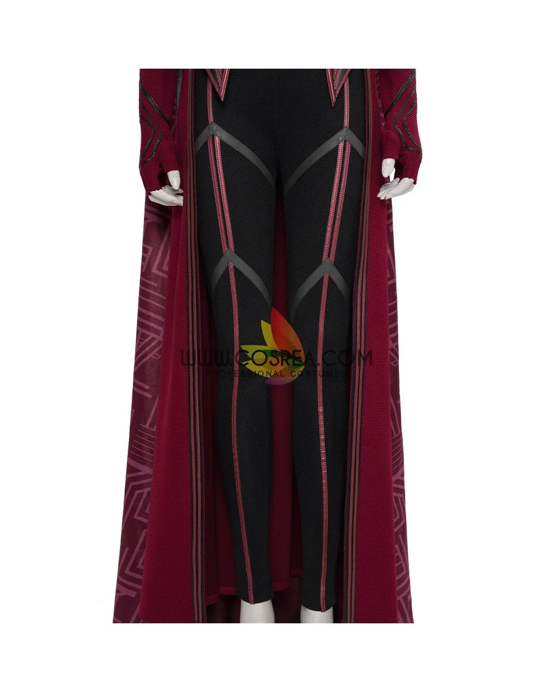 Scarlet Witch Finale Version In Bright Red Wanda And Vision TV Series Cosplay Costume