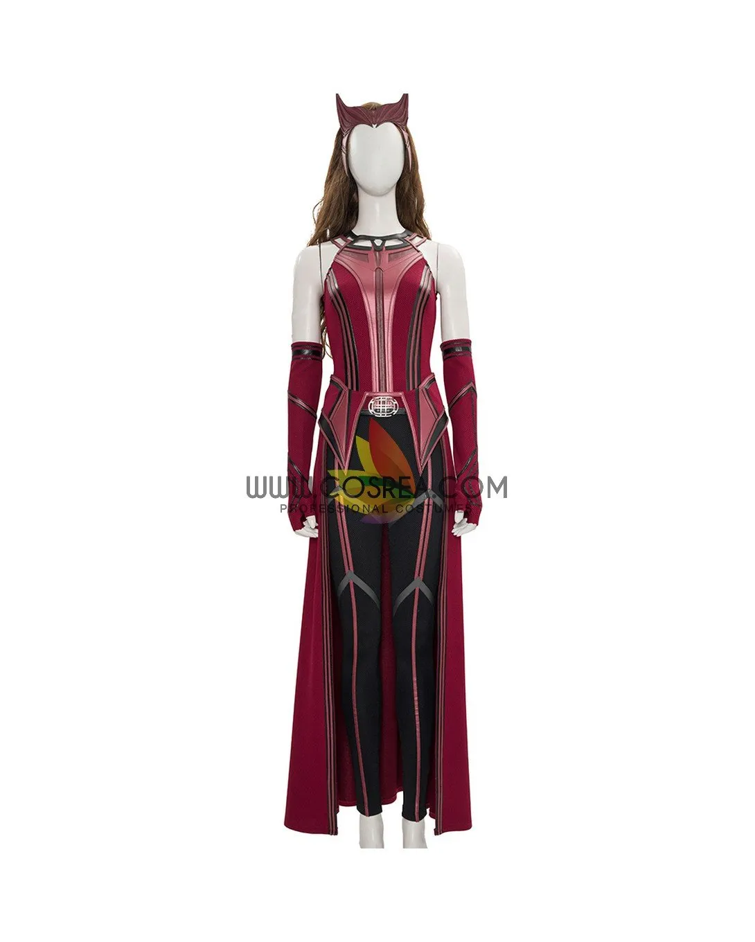 Scarlet Witch Finale Version In Bright Red Wanda And Vision TV Series Cosplay Costume