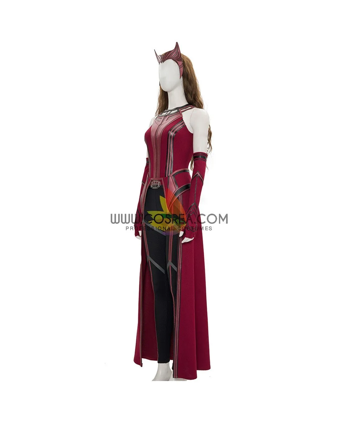 Scarlet Witch Finale Version In Bright Red Wanda And Vision TV Series Cosplay Costume