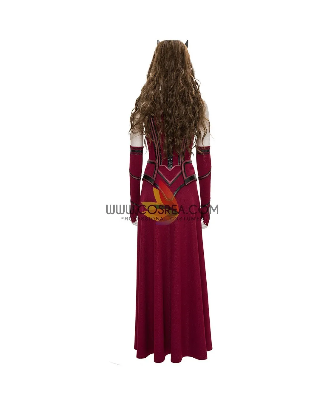 Scarlet Witch Finale Version In Bright Red Wanda And Vision TV Series Cosplay Costume