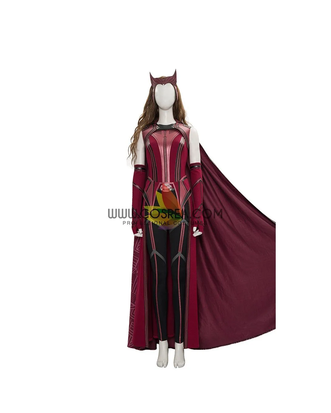 Scarlet Witch Finale Version In Bright Red Wanda And Vision TV Series Cosplay Costume