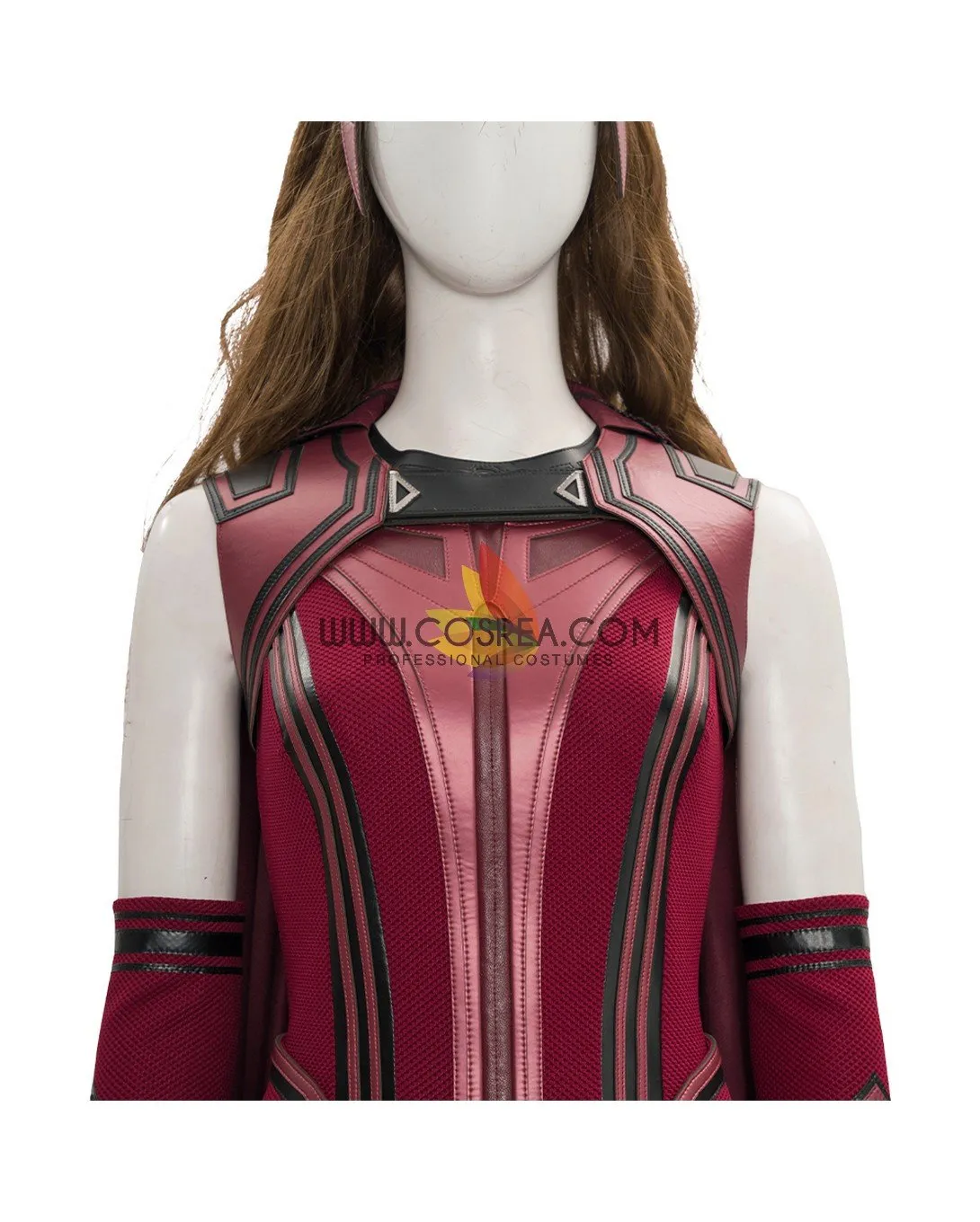 Scarlet Witch Finale Version In Bright Red Wanda And Vision TV Series Cosplay Costume