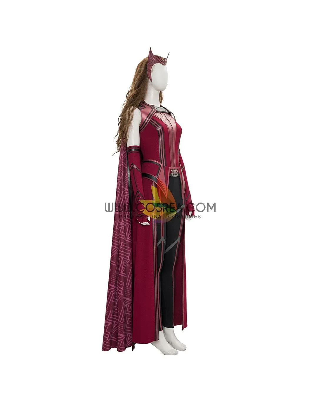 Scarlet Witch Finale Version In Bright Red Wanda And Vision TV Series Cosplay Costume