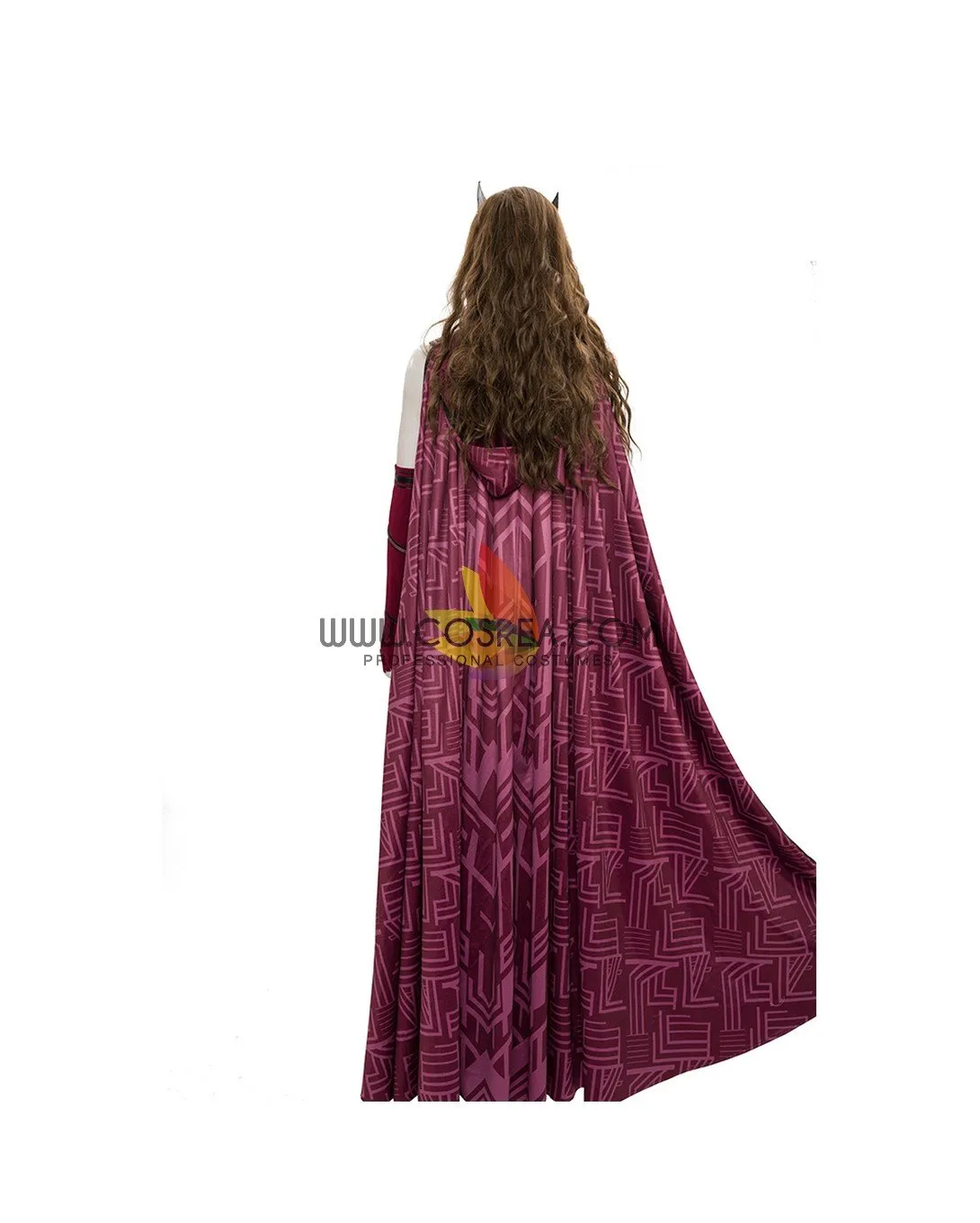 Scarlet Witch Finale Version In Bright Red Wanda And Vision TV Series Cosplay Costume