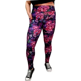 SCULPT Yoga Leggings- Magenta Bloom