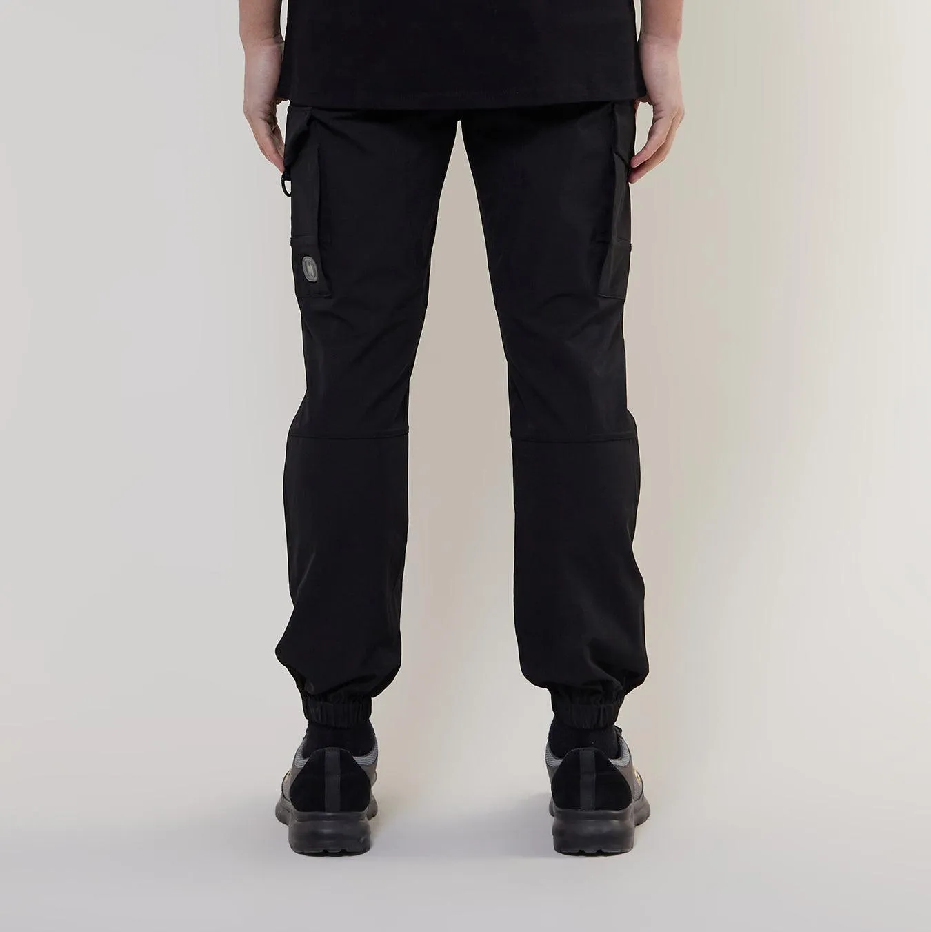 SOHO NYLON PANTS - BLACK