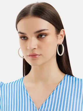 Solid Matte Hoop Earrings