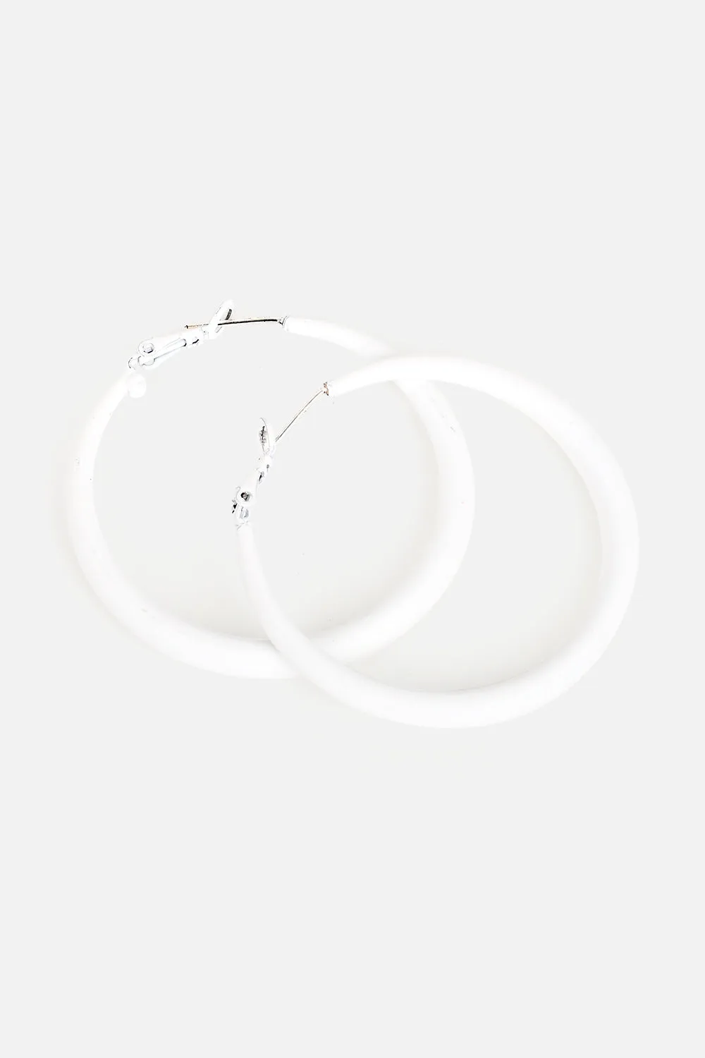 Solid Matte Hoop Earrings