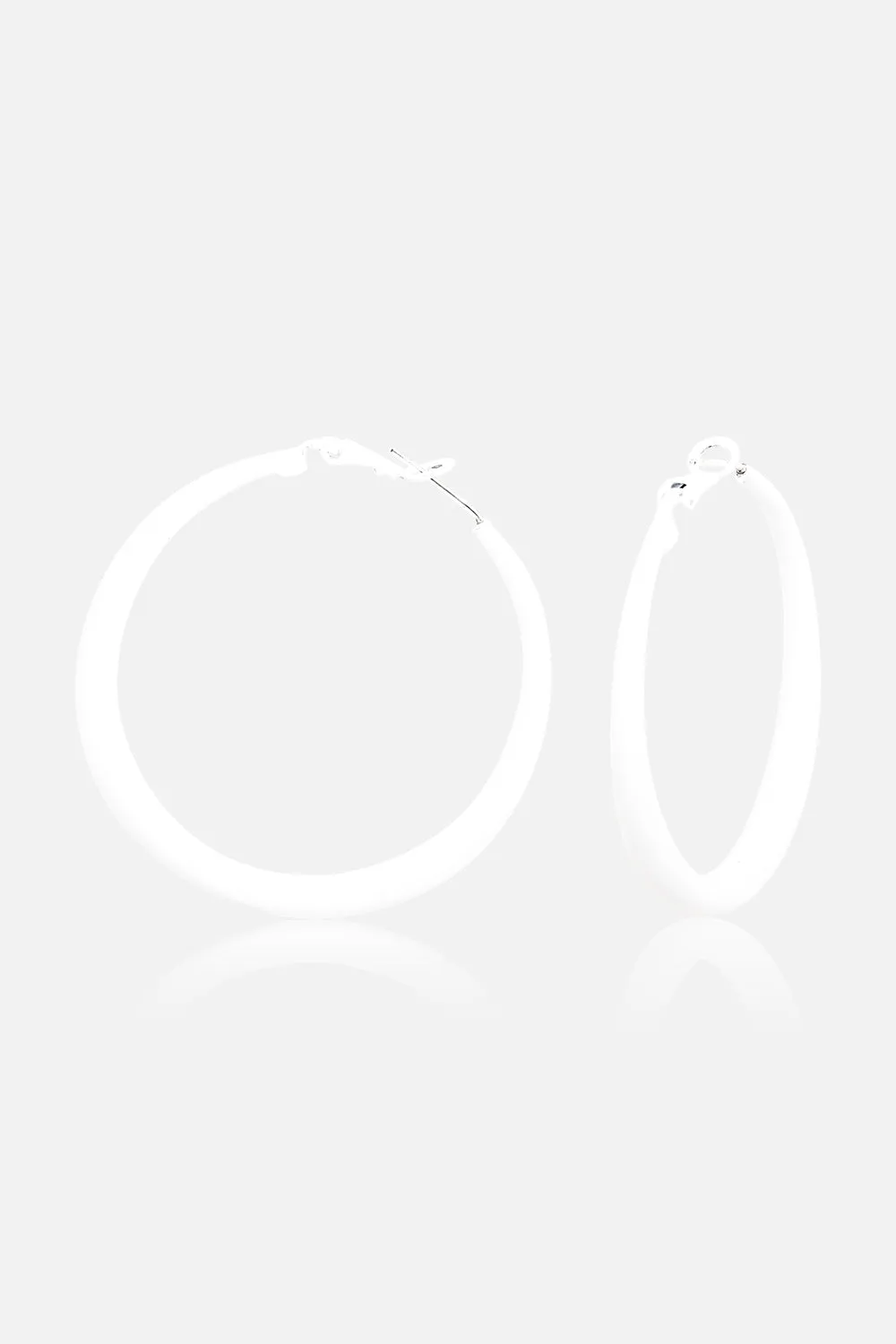 Solid Matte Hoop Earrings