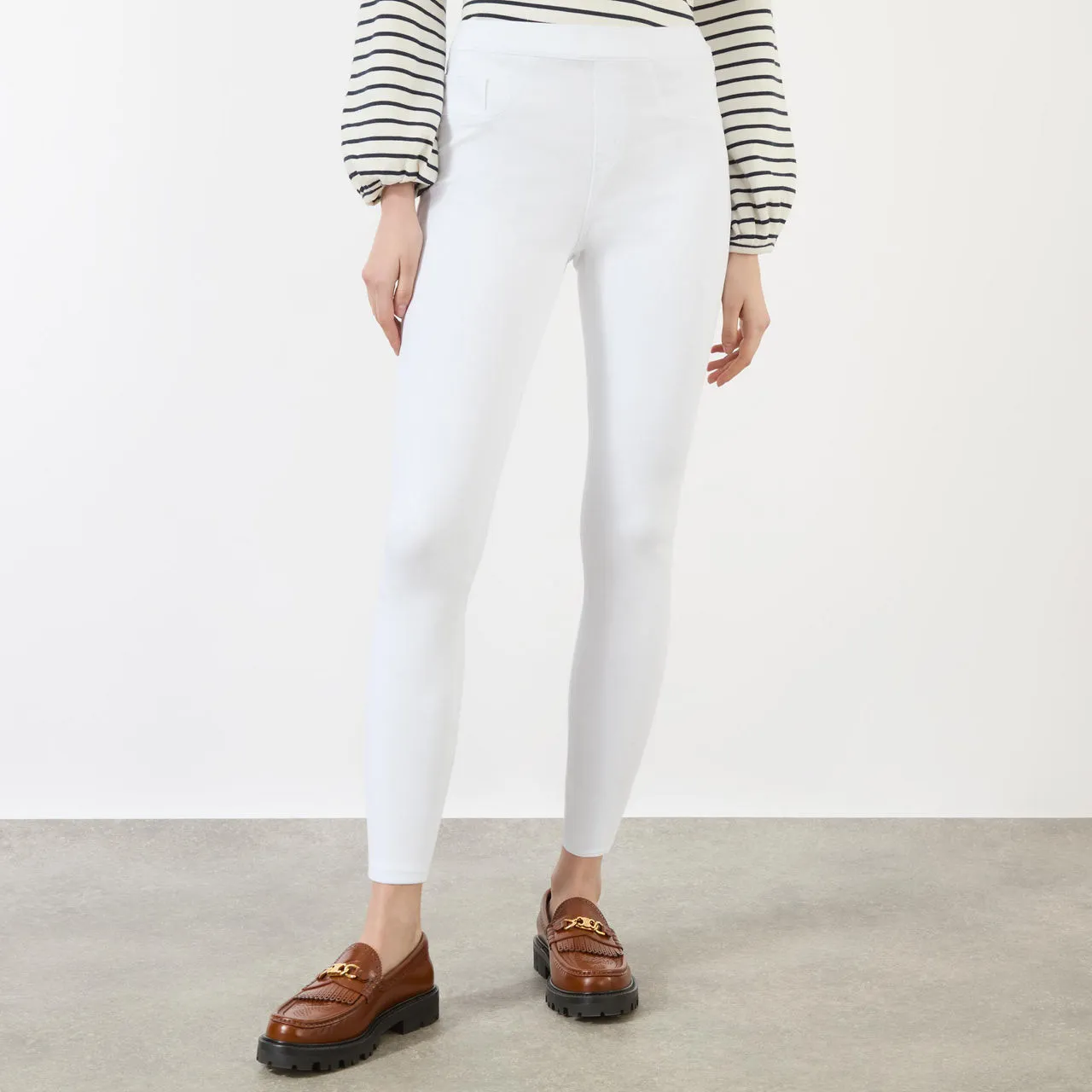 SPANX Jean-ish® Ankle Leggings - White