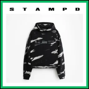 Stampd' LA  |Pullovers Unisex Street Style Long Sleeves Cotton Logo