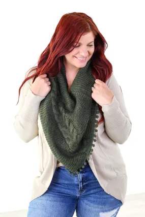 Stay Warm Pom Pom Tube Scarf - 2 Colors