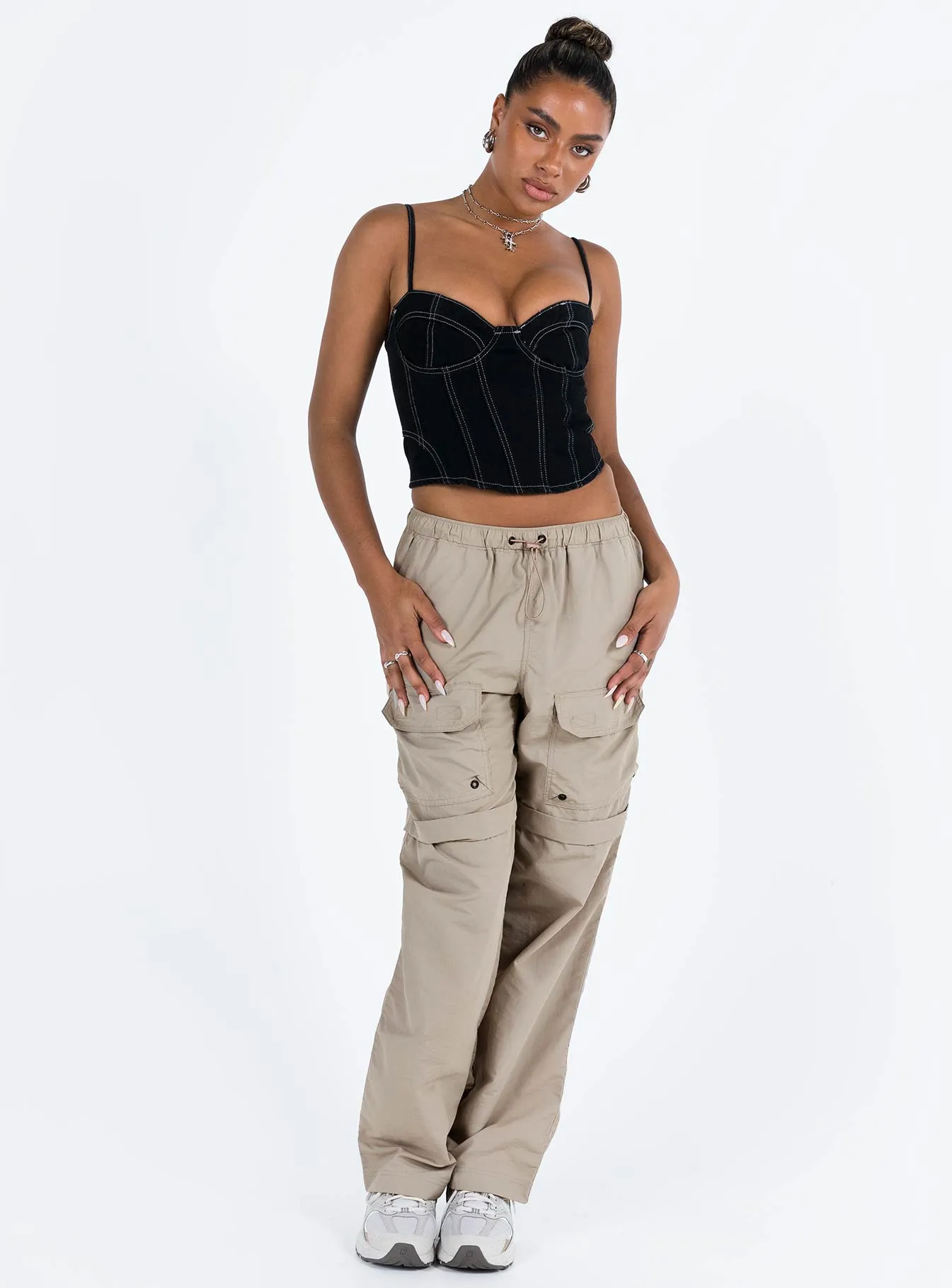 Stefanni Cargo Pants Beige