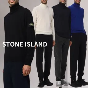 STONE ISLAND  |Pullovers Wool Street Style Long Sleeves Plain